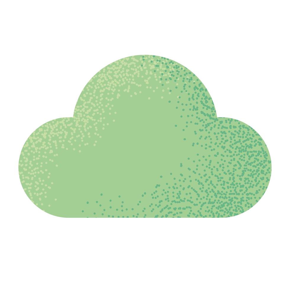 céu de nuvem verde vetor