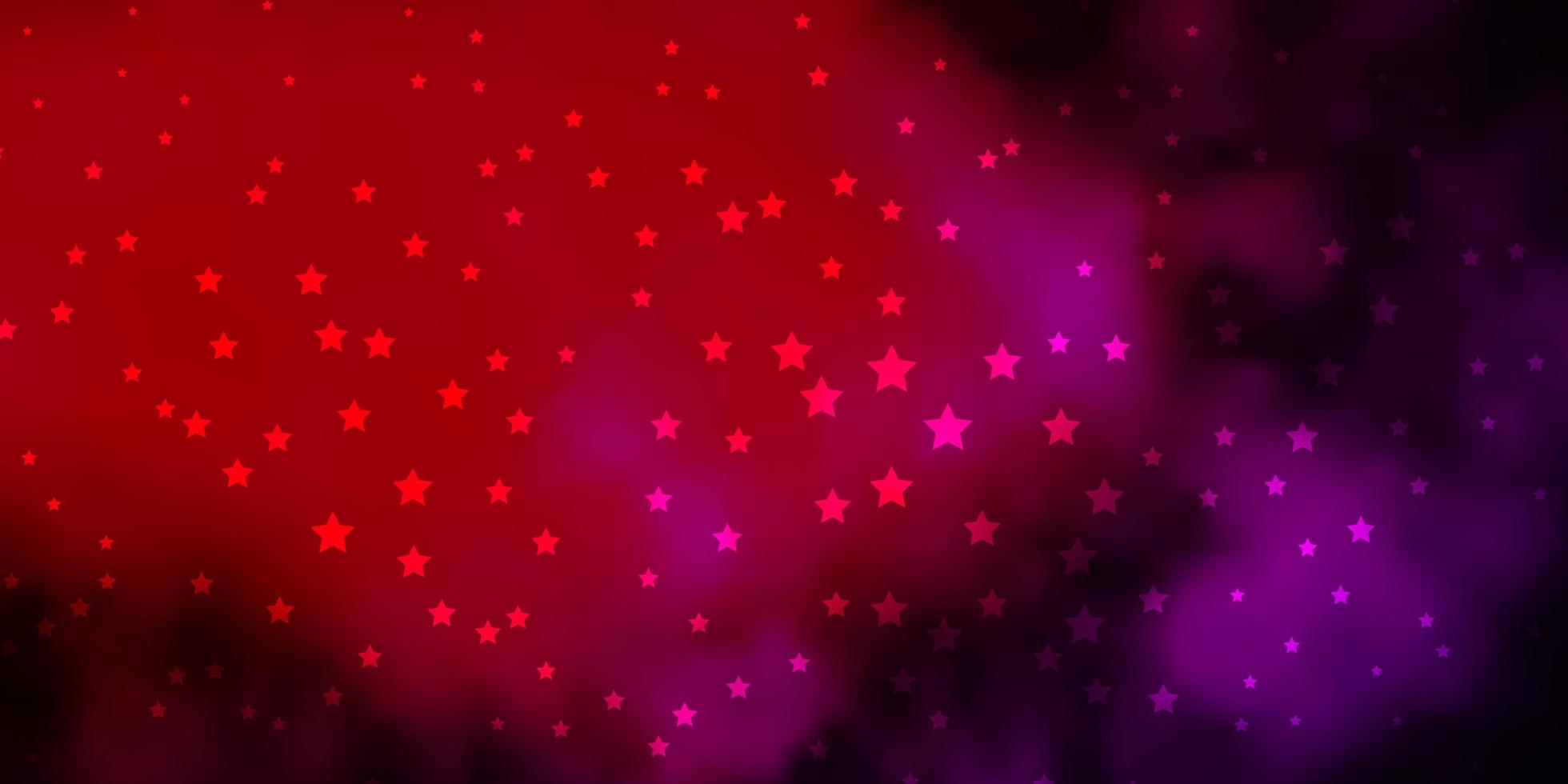 padrão de vetor amarelo rosa escuro com estrelas abstratas ilustração decorativa com estrelas no padrão de modelo abstrato para embrulhar presentes