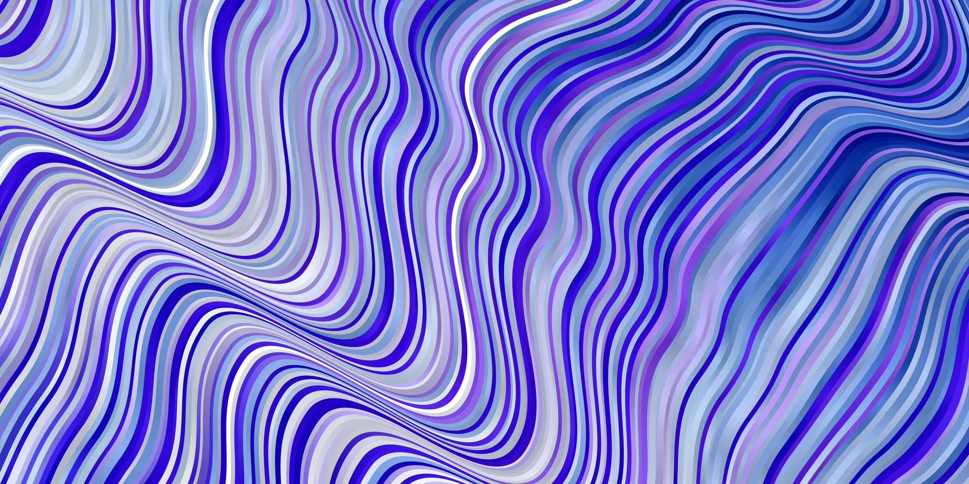 textura vetorial azul-rosa claro com curvas ilustração colorida com padrão de linhas curvas para anúncios comerciais vetor