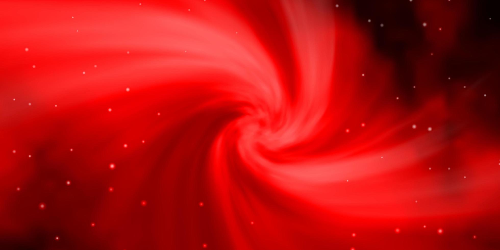 fundo vector vermelho escuro com estrelas pequenas e grandes ilustração abstrata geométrica moderna com padrão de estrelas para livretos de anúncio de ano novo