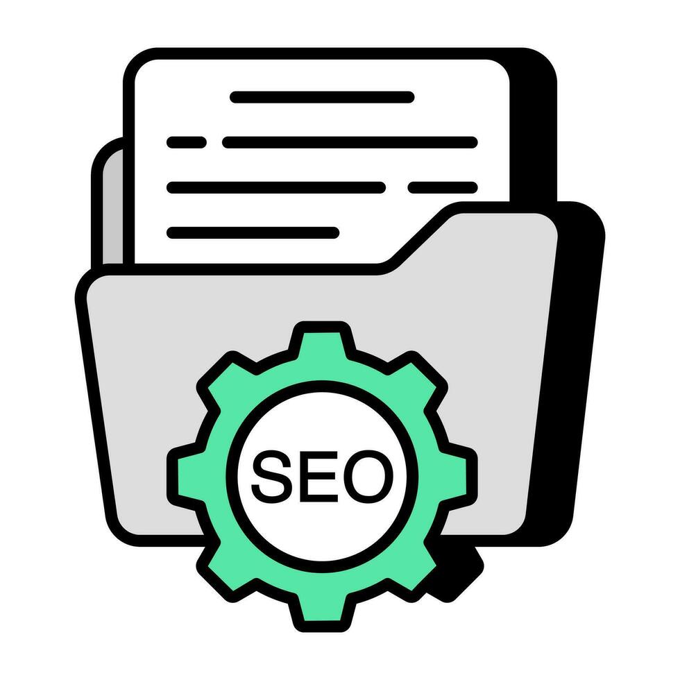 vetor Projeto do seo pasta