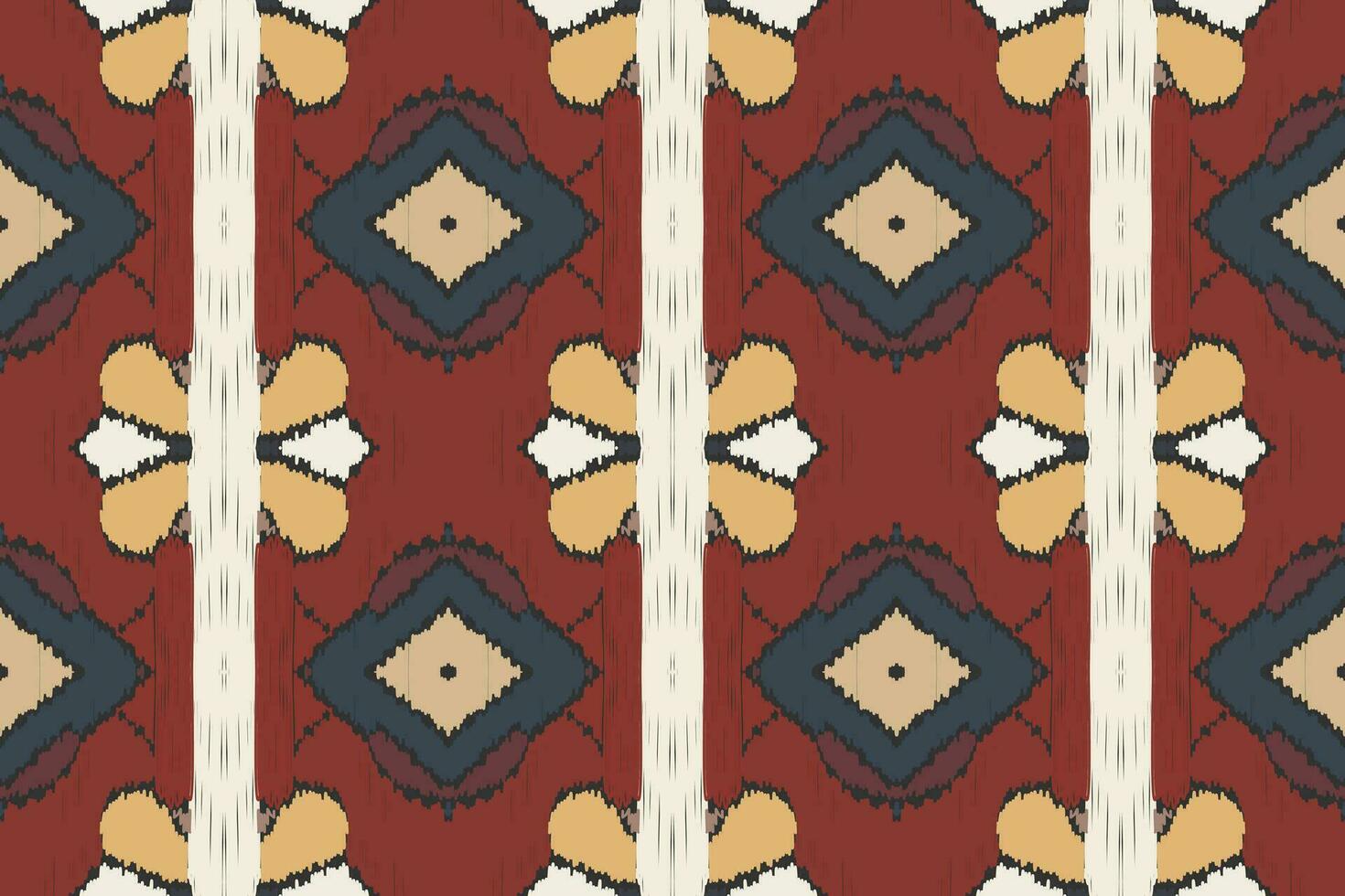 ikat floral paisley bordado fundo. ikat damasco geométrico étnico oriental padronizar tradicional. ikat asteca estilo abstrato Projeto para impressão textura, tecido, saree, sari, tapete. vetor