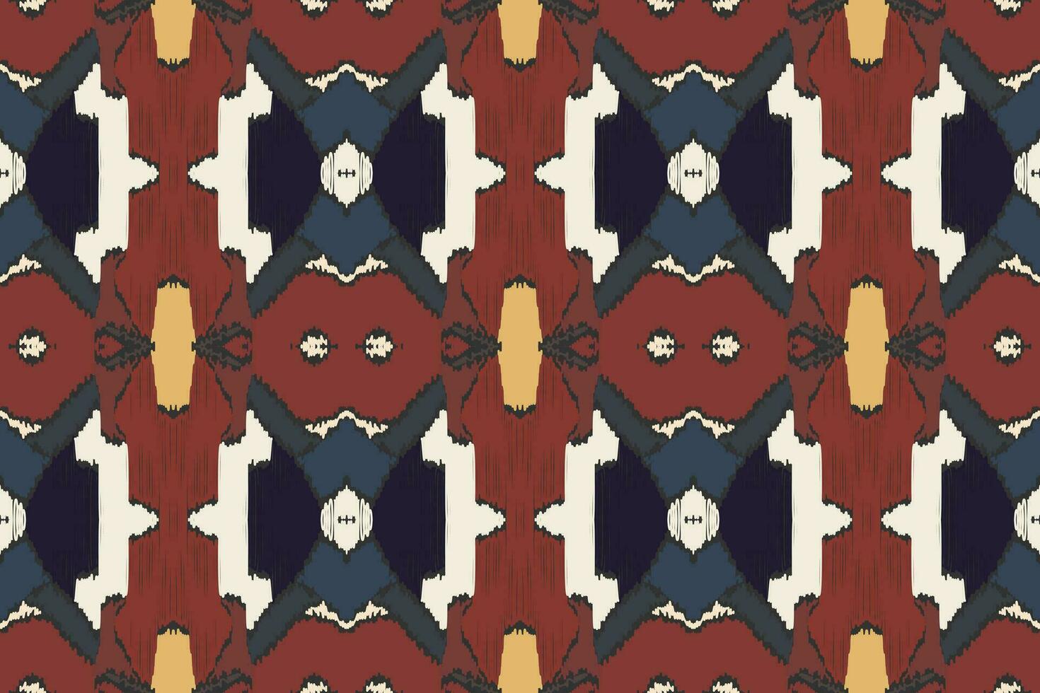 motivo ikat paisley bordado fundo. ikat triângulo geométrico étnico oriental padronizar tradicional. ikat asteca estilo abstrato Projeto para impressão textura, tecido, saree, sari, tapete. vetor