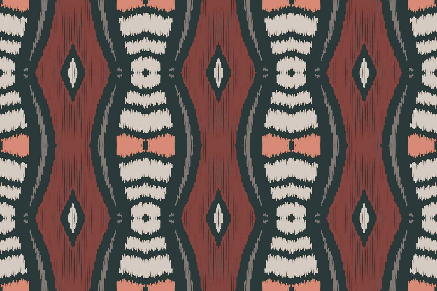 ikat damasco bordado fundo. ikat quadro, Armação geométrico étnico oriental padronizar tradicional.asteca estilo abstrato vetor ilustração.design para textura,tecido,vestuário,embrulho,sarongue.