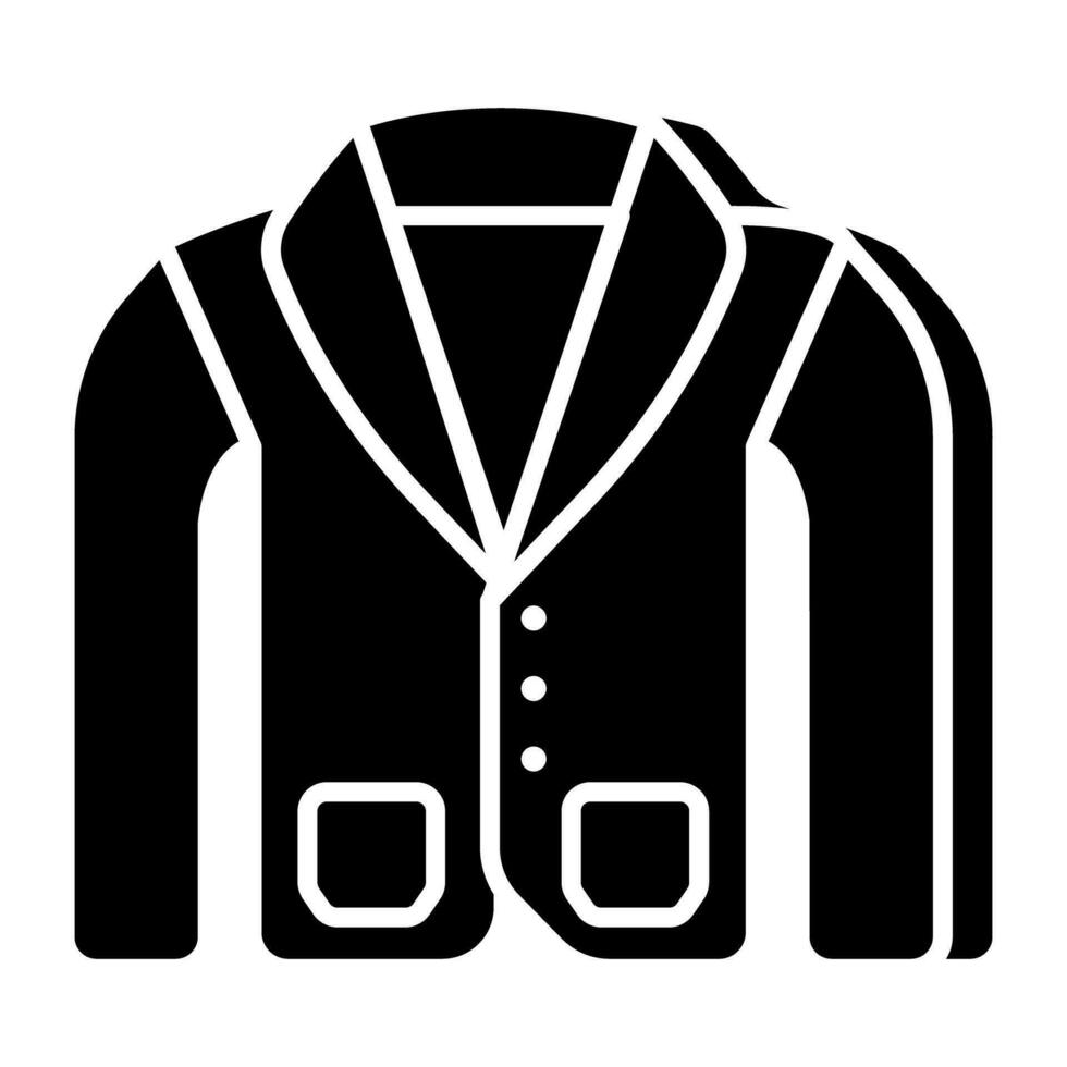 roupa masculina cheio manga camisa, sólido Projeto ícone do vestuário vetor