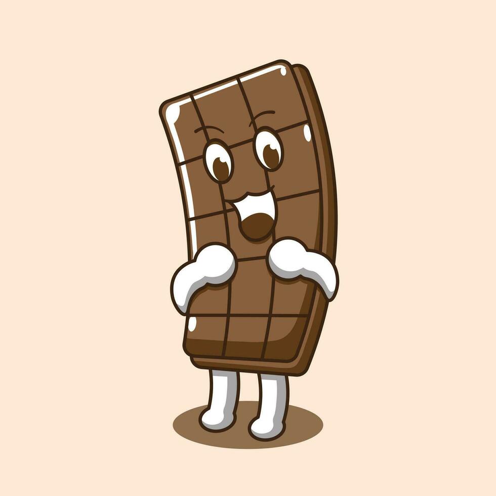 plano desenho animado vetor ilustração do chocolate