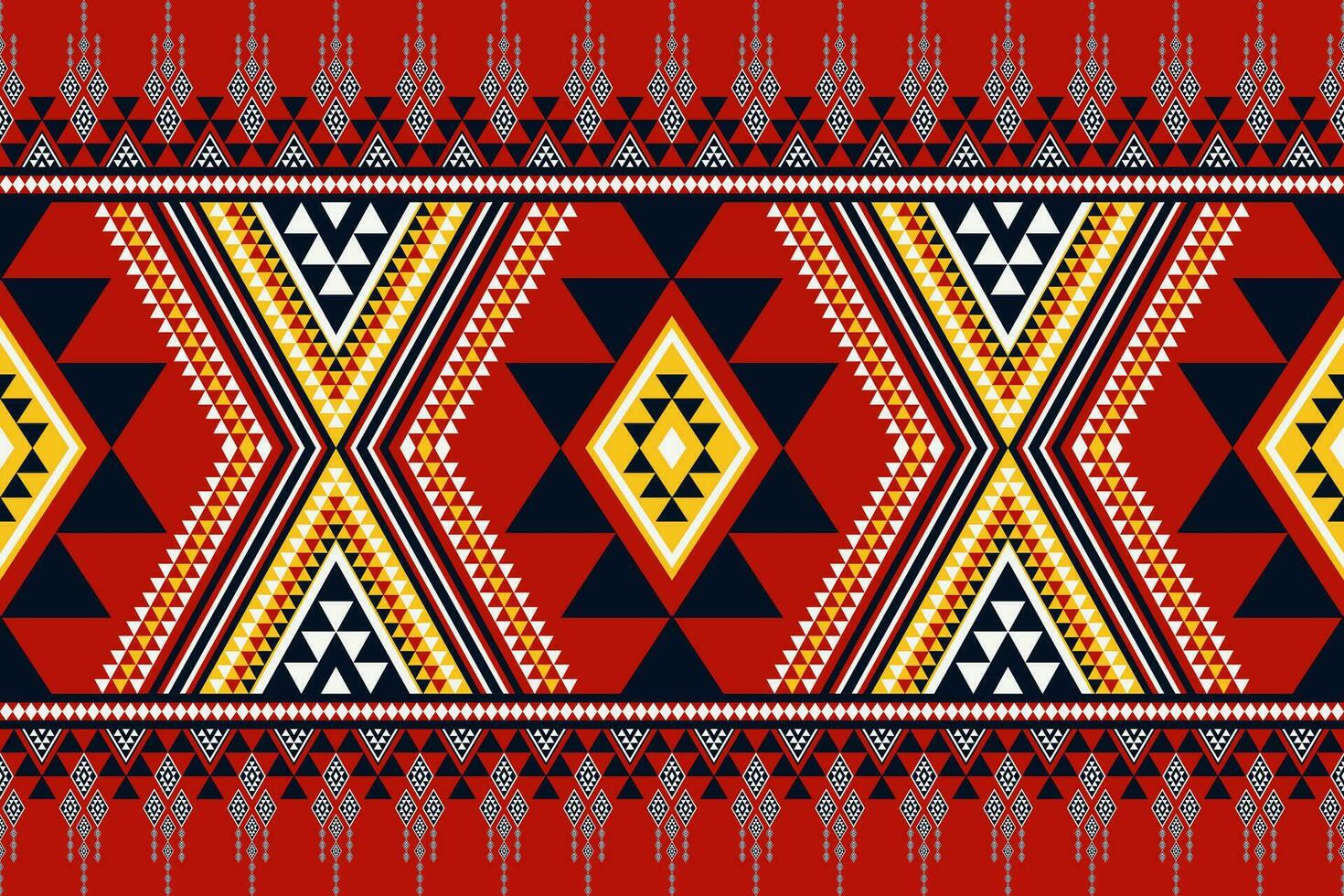 asteca tradicional colorida geométrico padronizar. asteca tribal geométrico forma desatado padronizar tradicional cor estilo. étnico geométrico padronizar usar para têxtil fronteira, tapete, tapete, almofada, etc. vetor