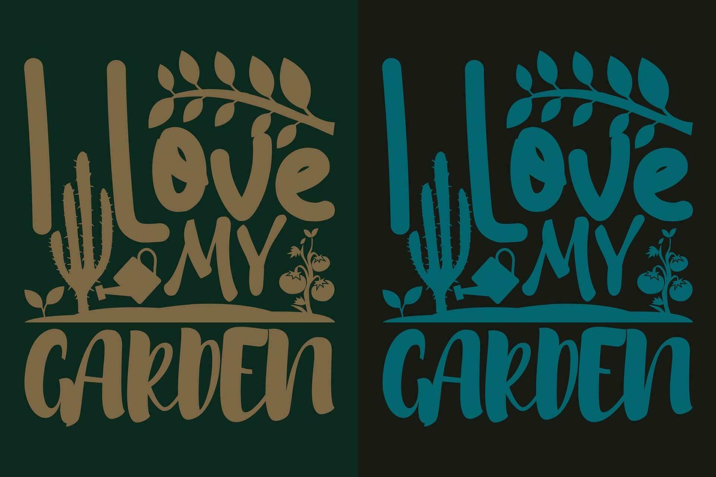 Eu amor meu jardim, jardim camisa, jardinagem camisa, plantar camiseta, plantar amante presente, agricultor t camisa, jardinagem citar, botânico camisa, plantar amante camisa, plantas, vetor