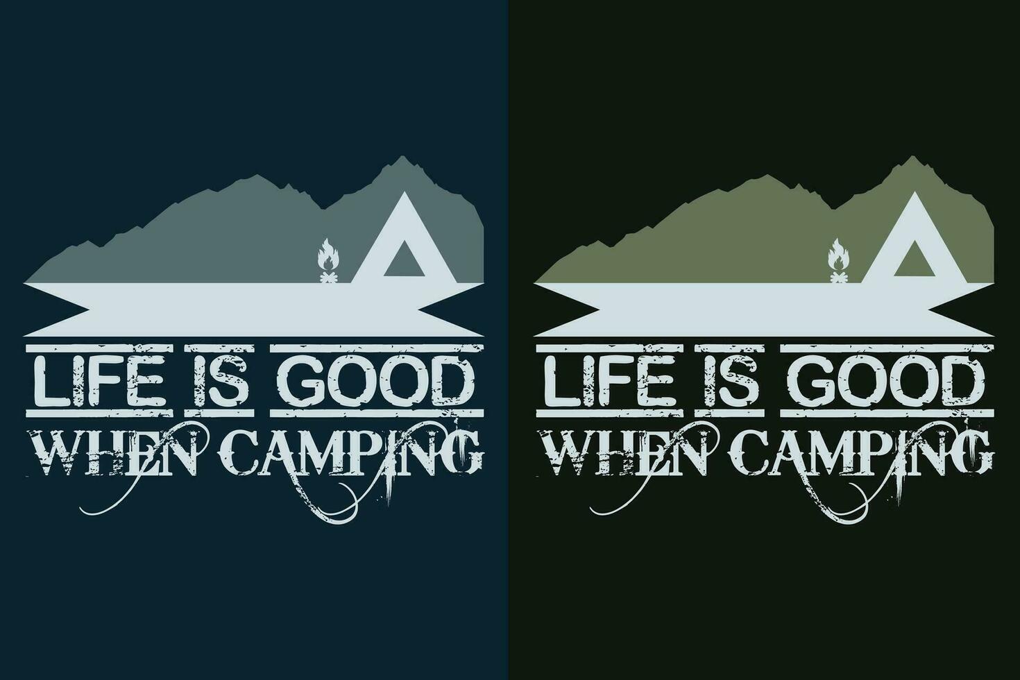 vida é Boa quando acampamento, acampamento camisa, ao ar livre camisa, montanha camisa, acampamento amante camisa, aventura camisa, viagem camisa, acampamento presente, campista, campista presente, acampamento grupo, natureza amante camisa vetor