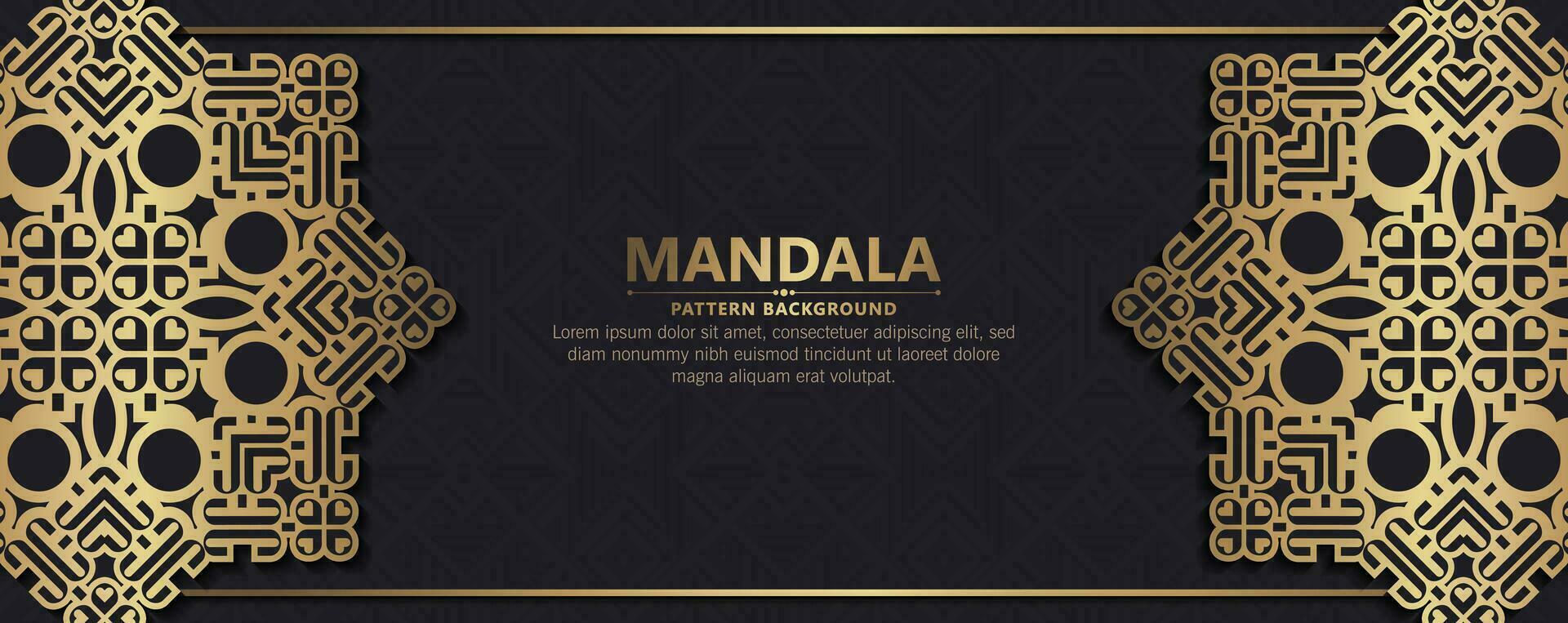 Fundo de mandala ornamental de luxo com padrão oriental islâmico árabe estilo premium vetor