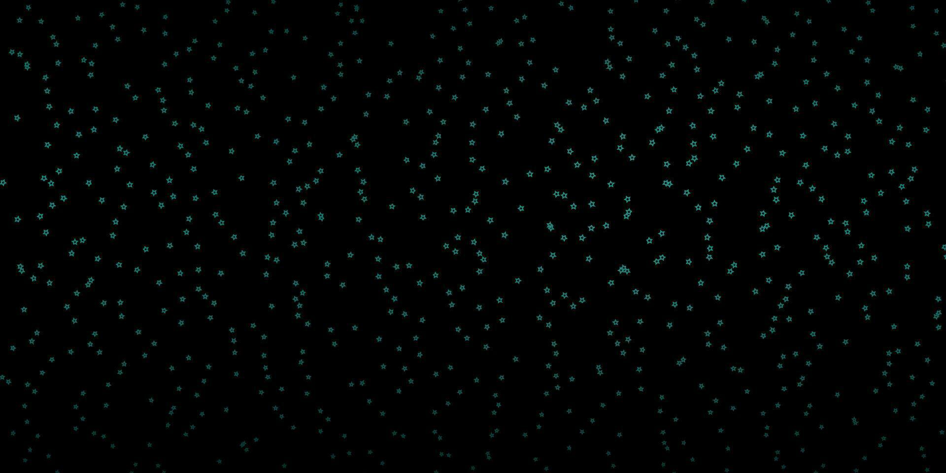 textura vector verde escuro com belas estrelas.