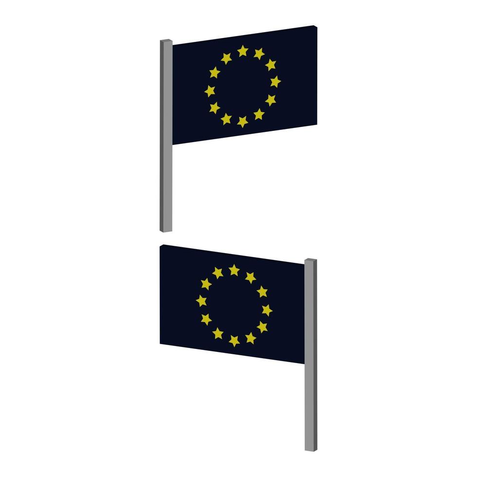 bandeira da união europeia no fundo vetor