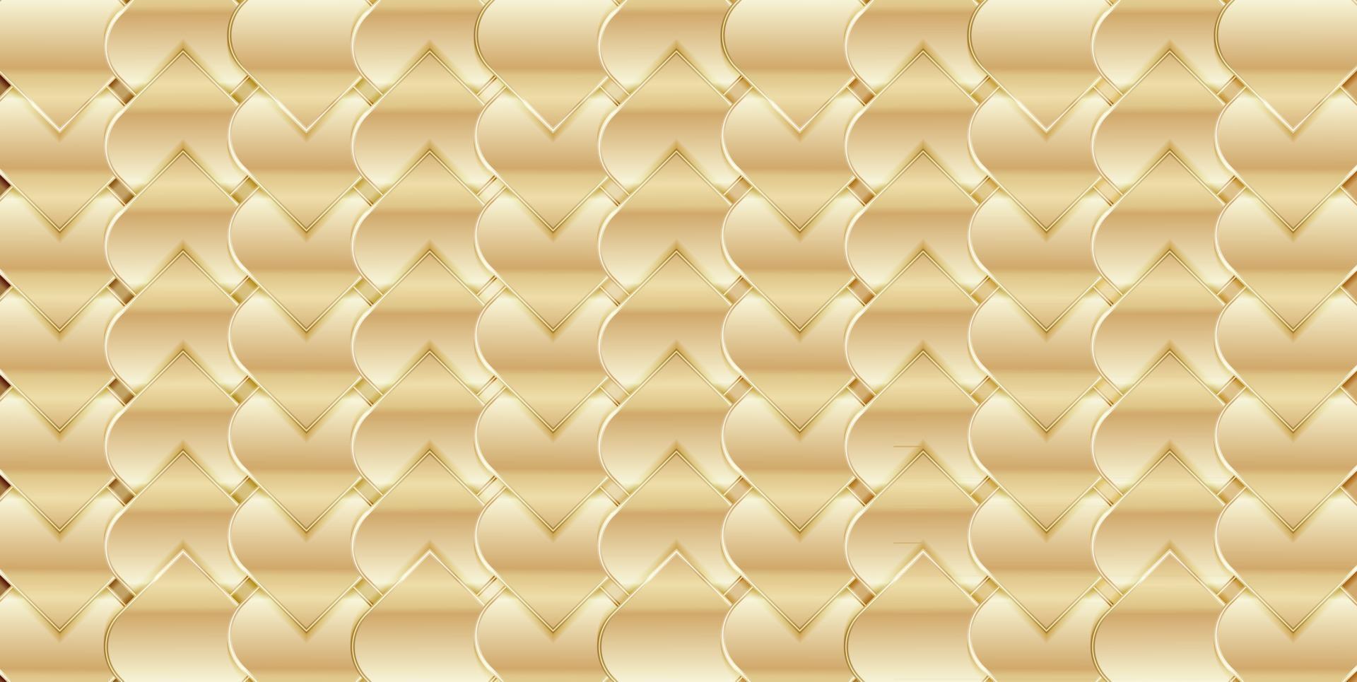 ilustração de fundo abstrato onda de ouro vetor