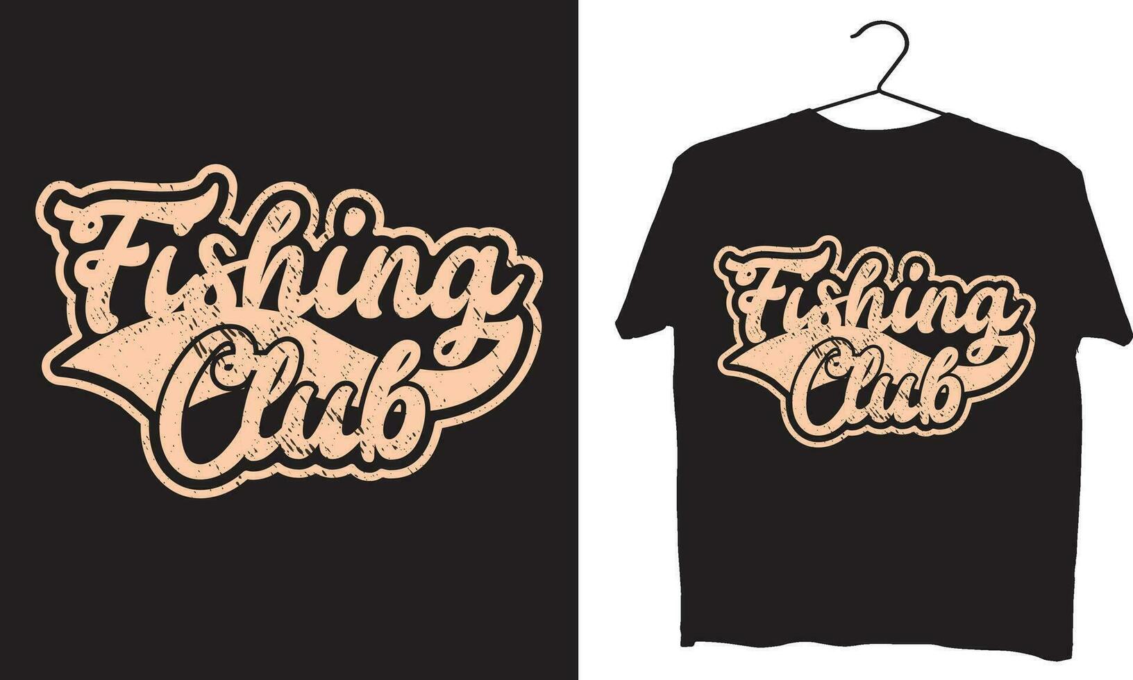 pescaria clube t camisa Projeto vetor