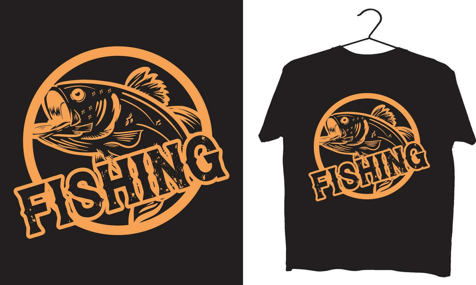 pescaria t camisa Projeto vetor Arquivo