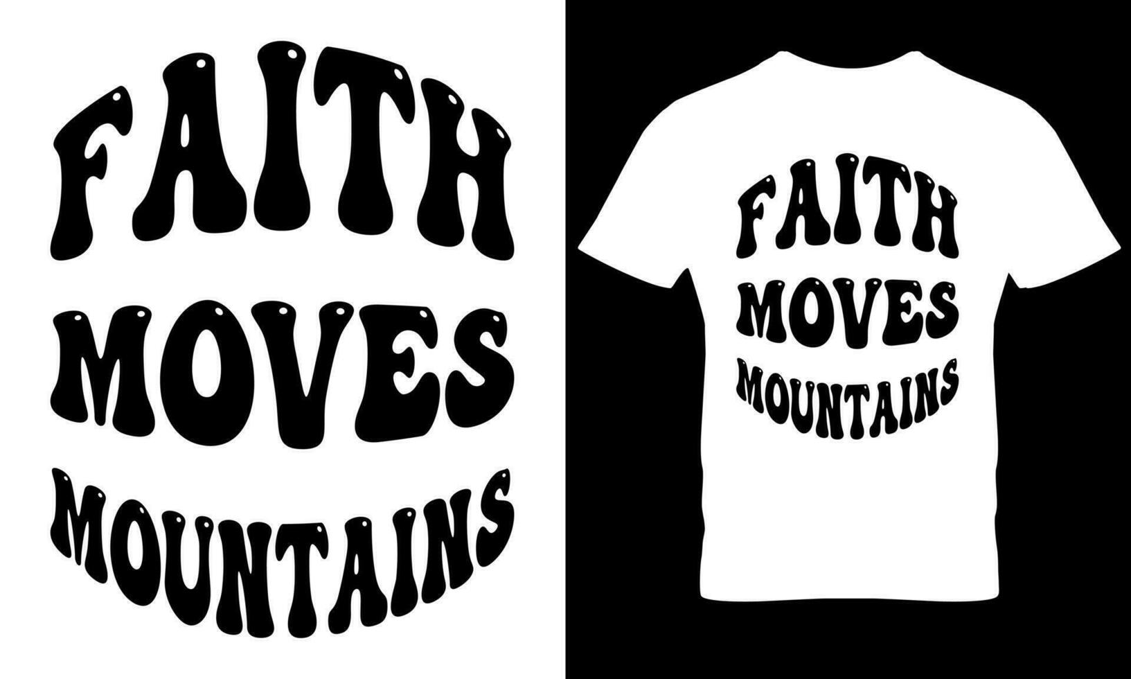 fé movimentos montanhas cristão citações para t camisa Projeto vetor