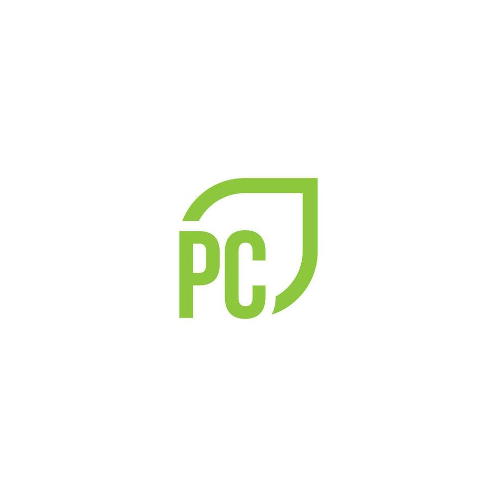 carta pc logotipo cresce, desenvolve, natural, orgânico, simples, financeiro logotipo adequado para seu empresa. vetor