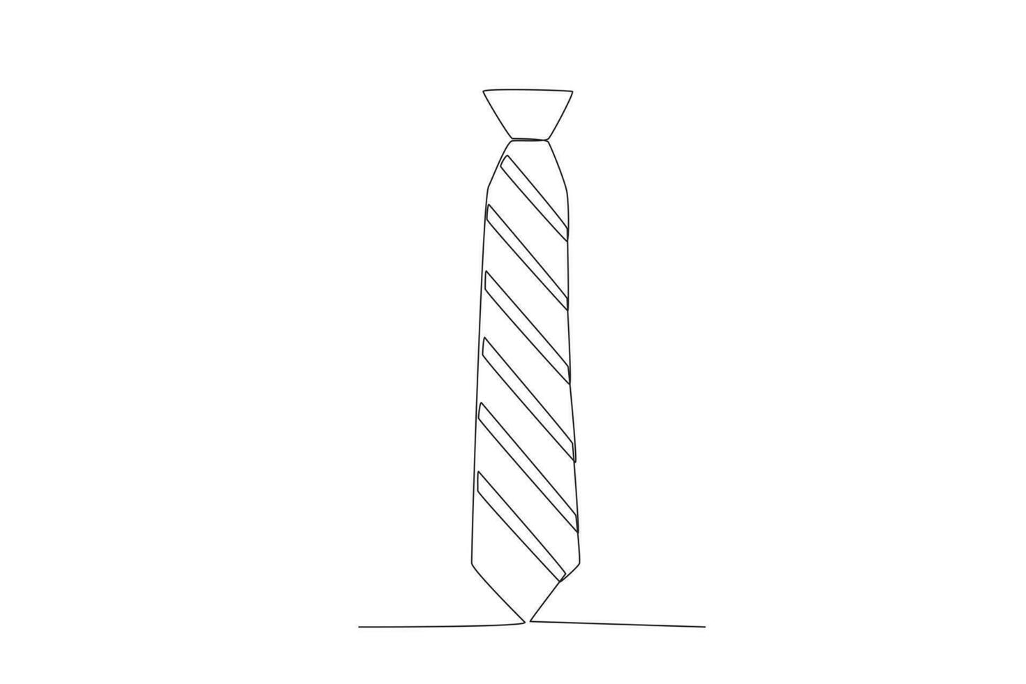 vetor gravata uma linha desenhado com uma Preto contorno linha. ilustração do uma estilo doodle gravata. coloração livro para a Projeto