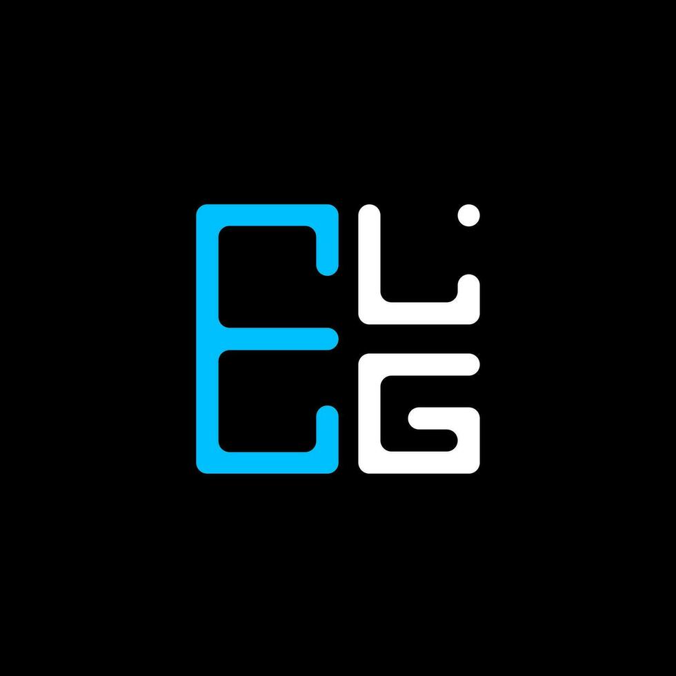 elg carta logotipo criativo Projeto com vetor gráfico, elg simples e moderno logotipo. elg luxuoso alfabeto Projeto