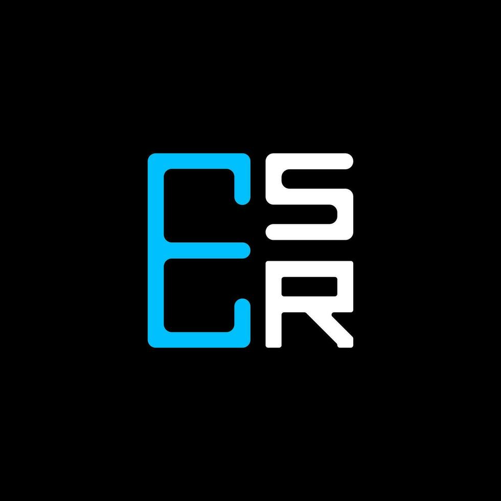 esr carta logotipo criativo Projeto com vetor gráfico, esr simples e moderno logotipo. esr luxuoso alfabeto Projeto