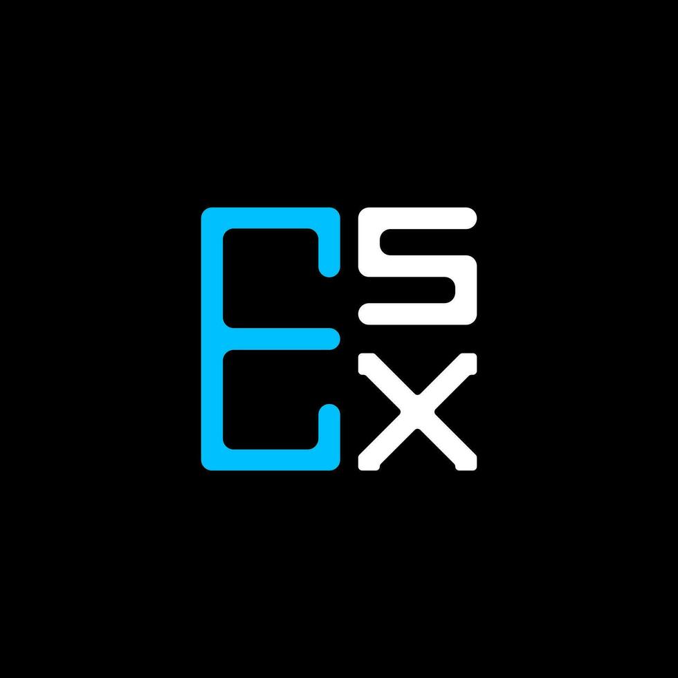 esx carta logotipo criativo Projeto com vetor gráfico, esx simples e moderno logotipo. esx luxuoso alfabeto Projeto