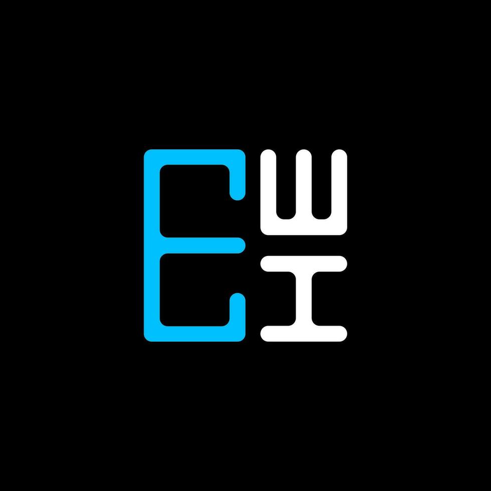 ewi carta logotipo criativo Projeto com vetor gráfico, ewi simples e moderno logotipo. ewi luxuoso alfabeto Projeto