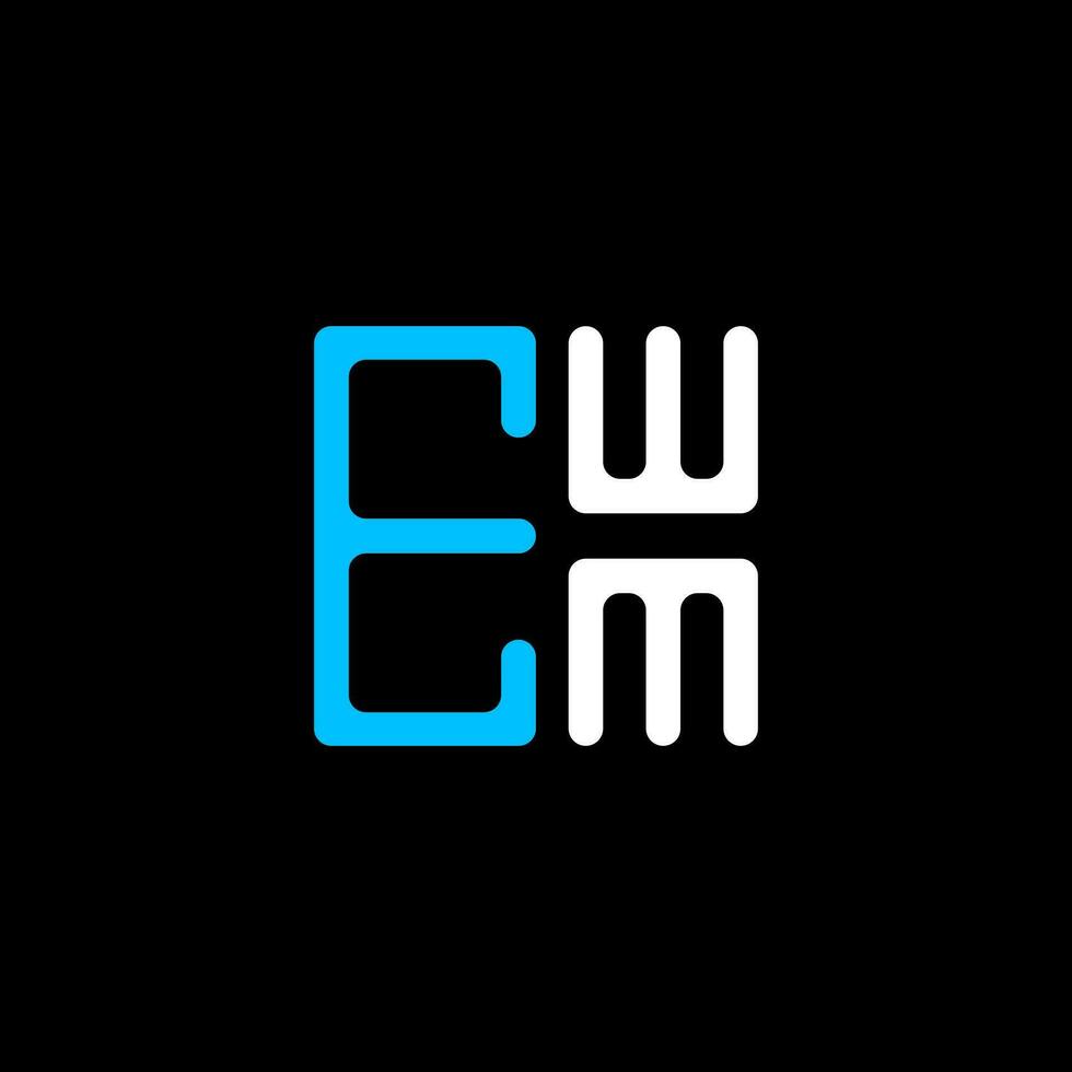 ewm carta logotipo criativo Projeto com vetor gráfico, ewm simples e moderno logotipo. ewm luxuoso alfabeto Projeto