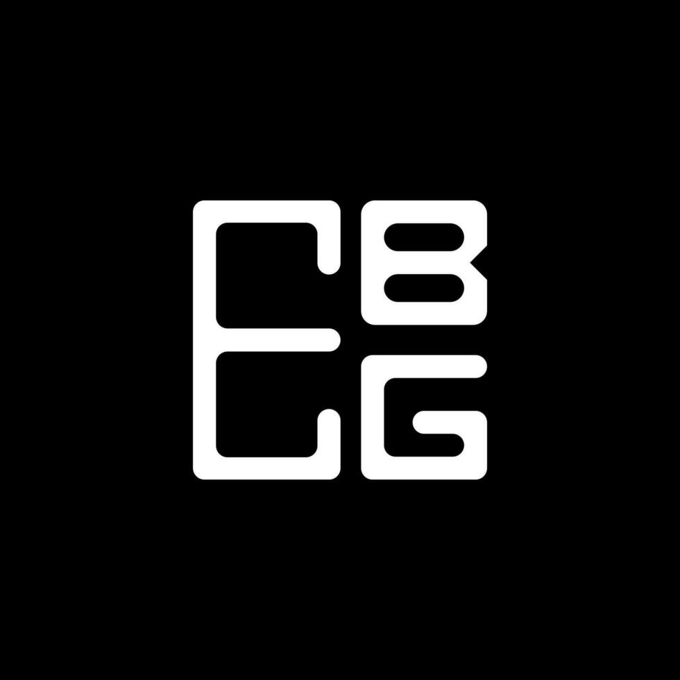 ebg carta logotipo criativo Projeto com vetor gráfico, ebg simples e moderno logotipo. ebg luxuoso alfabeto Projeto