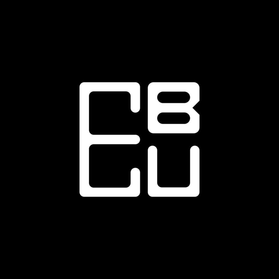 ebu carta logotipo criativo Projeto com vetor gráfico, ebu simples e moderno logotipo. ebu luxuoso alfabeto Projeto