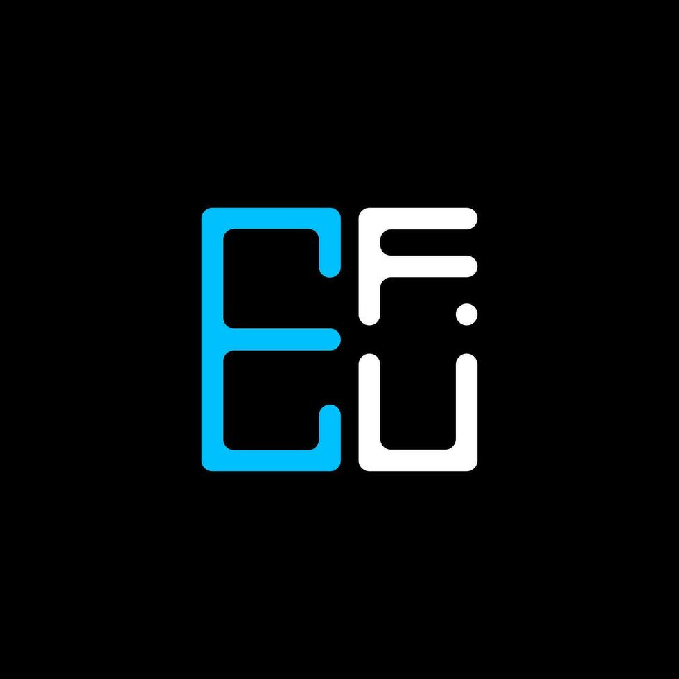 efu carta logotipo criativo Projeto com vetor gráfico, efu simples e moderno logotipo. efu luxuoso alfabeto Projeto