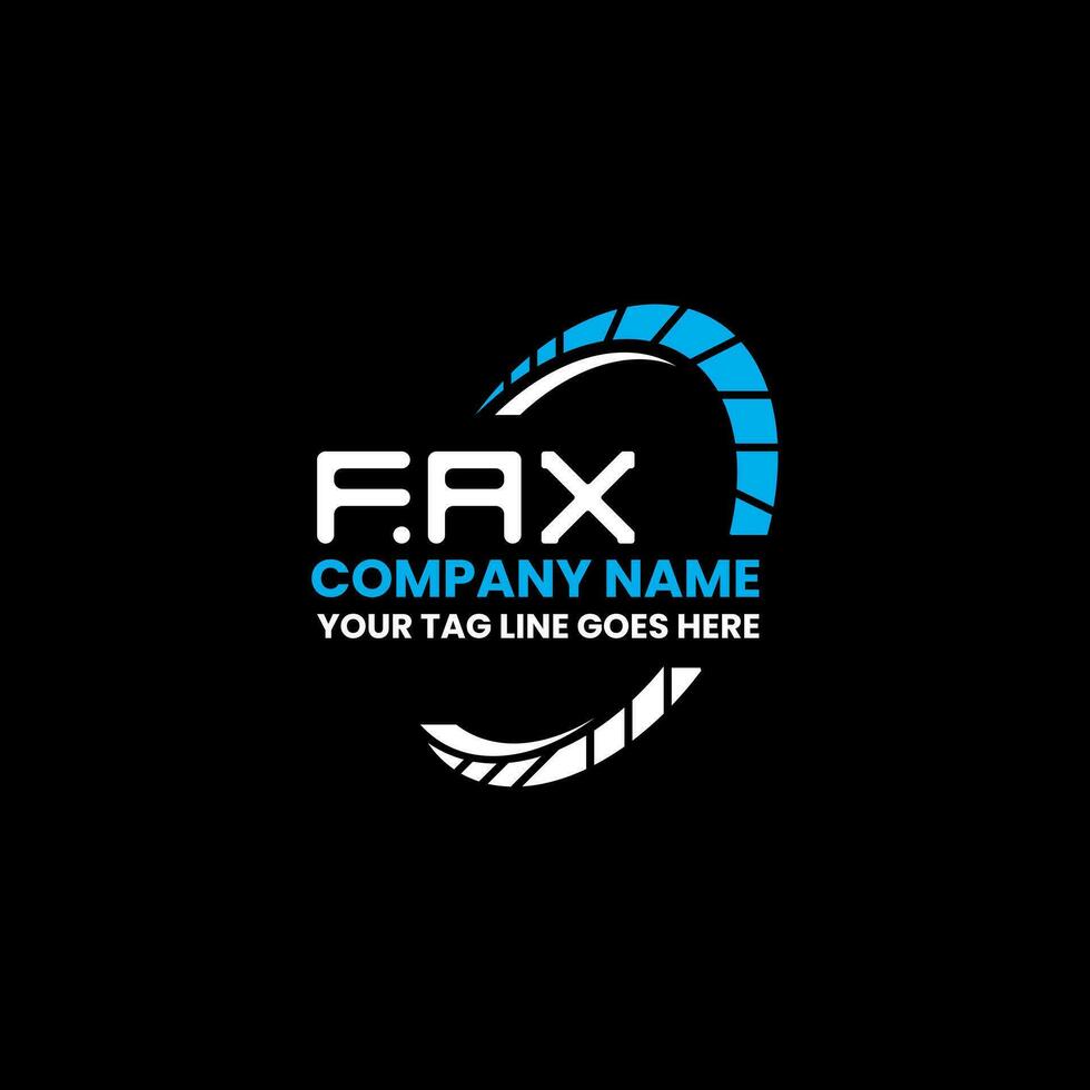 fax carta logotipo criativo Projeto com vetor gráfico, fax simples e moderno logotipo. fax luxuoso alfabeto Projeto