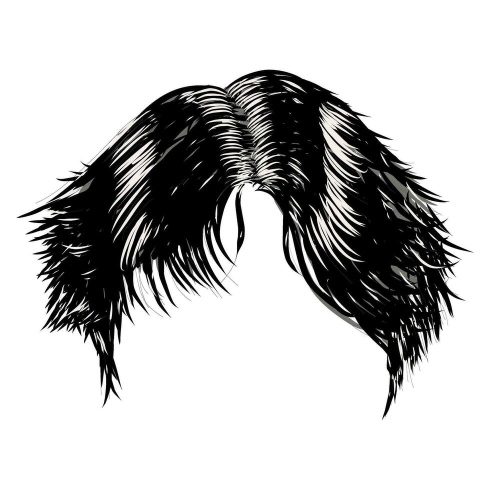 ilustração Projeto do eboy corte de cabelo Penteado vetor