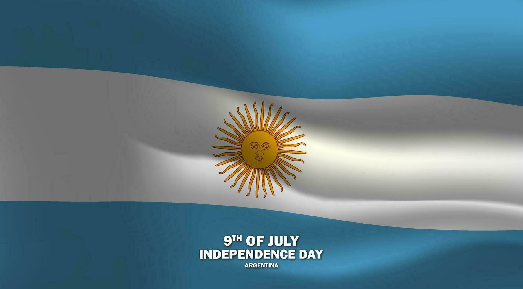 independência dia do a Argentina vetor fundo. a nono do Julho ilustração Projeto para bandeira, cumprimento cartão, convite ou feriado poster.