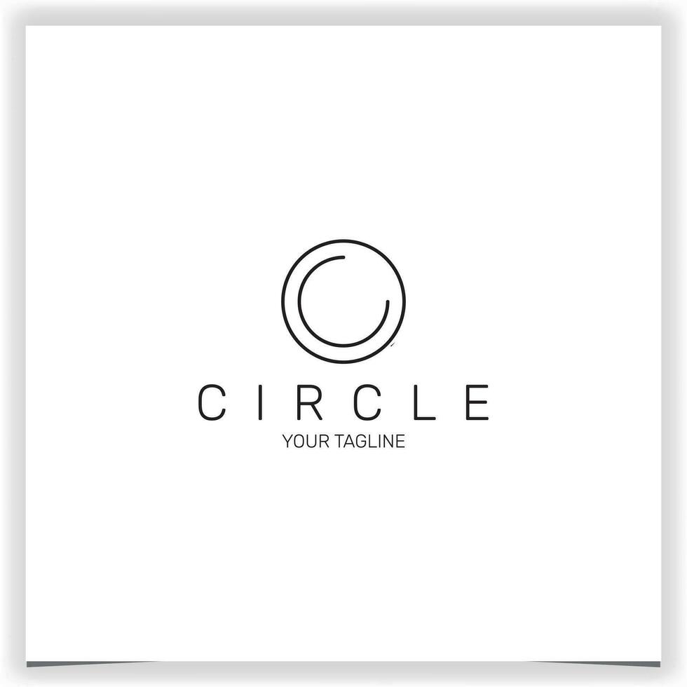 círculo logotipo Prêmio elegante modelo vetor eps 10