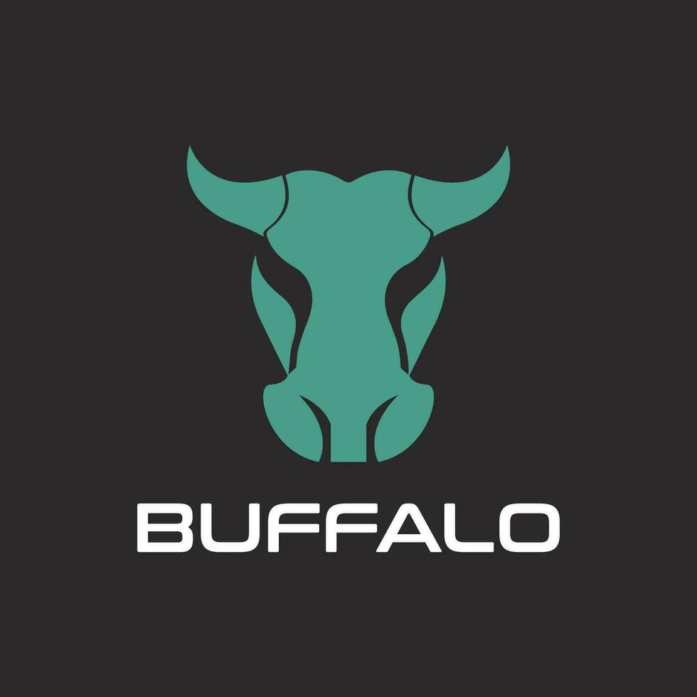 beleza cavalo rancho estábulo garanhão logotipo design criativo búfalo cabeça Projeto logotipo Ideias em uma branco fundo tornar-se uma marca símbolo para seu negócios, a conceito do búfalo ícones vetor