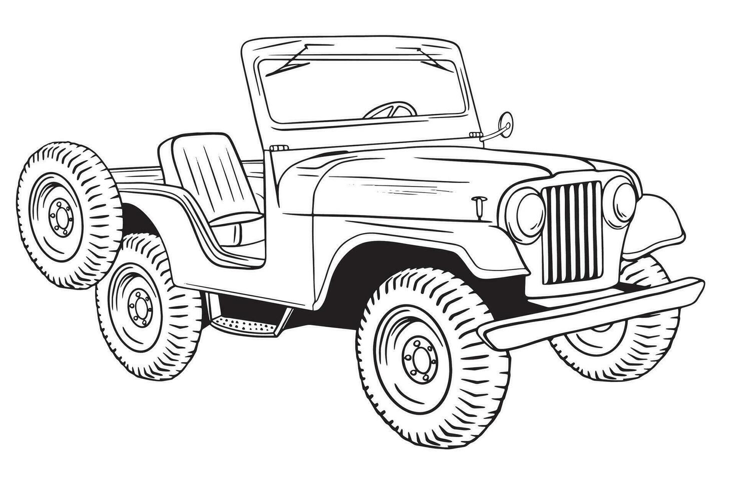 ilustração do vintage carro vetor