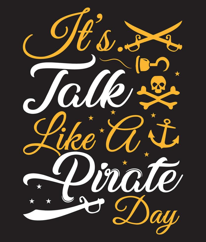 conversa gostar piratas camiseta projeto, piratas vetor elementos