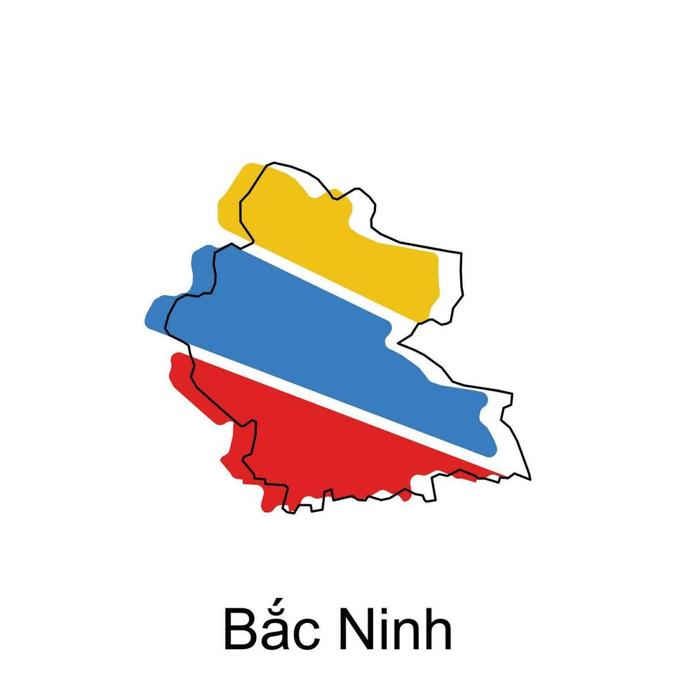 mapa do bac ninh vetor Projeto modelo, mundo mapa internacional vetor modelo com esboço gráfico esboço estilo isolado em branco fundo