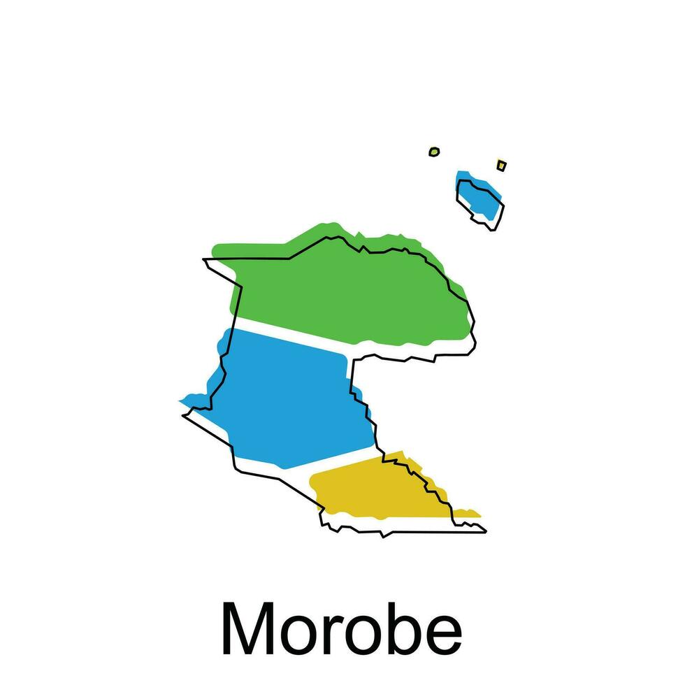 mapa do mórbido moderno contorno, Alto detalhado vetor ilustração vetor Projeto modelo, adequado para seu companhia