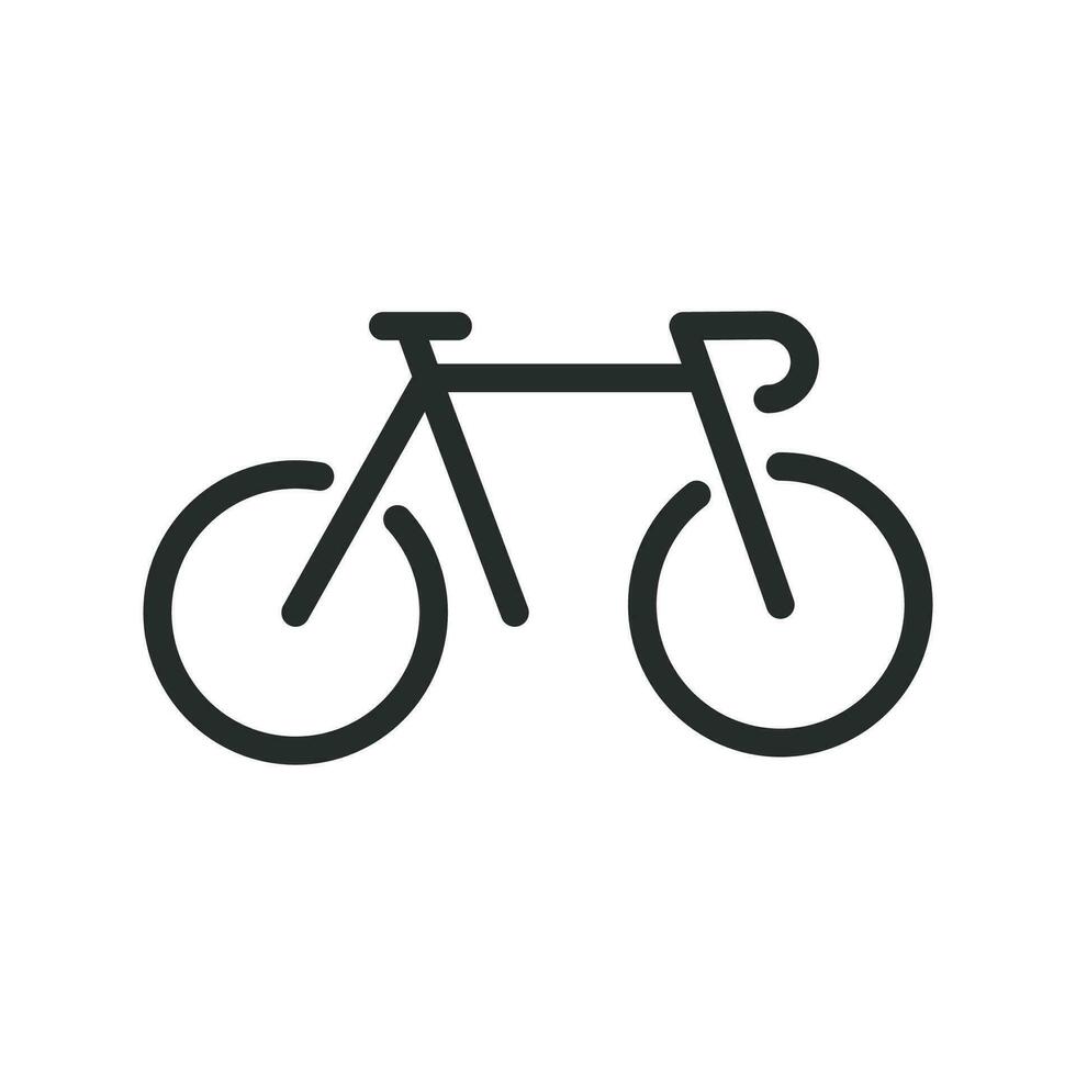 bicicleta ícone dentro plano estilo. bicicleta vetor ilustração em branco isolado fundo. ciclismo o negócio conceito.