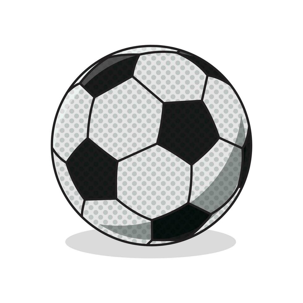 futebol futebol bola em uma branco fundo desenho animado vetor plano arte Projeto ilustração modelo livre editável