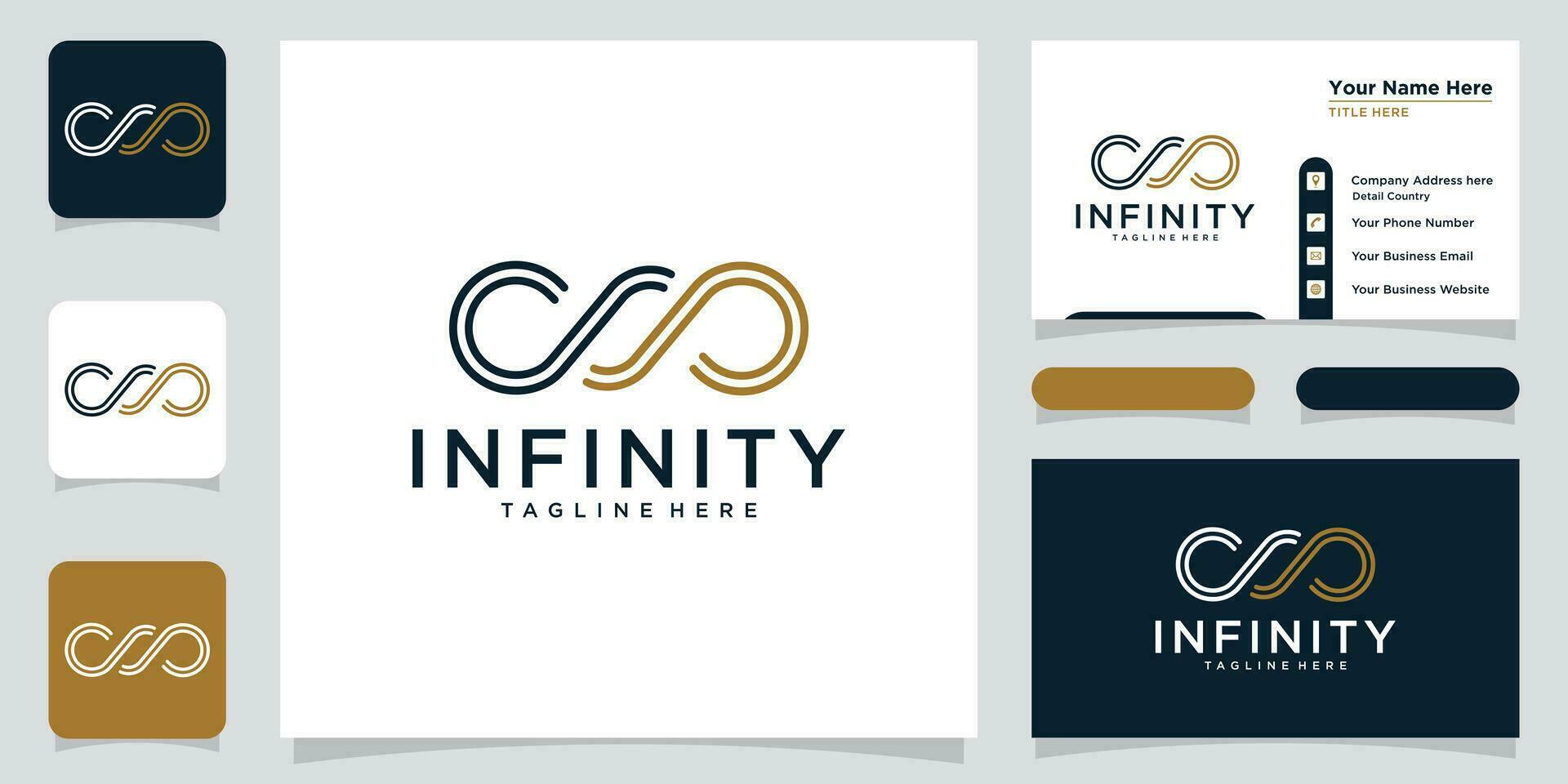 infinidade logotipo Projeto. infinidade símbolo. infinidade ícone vetor