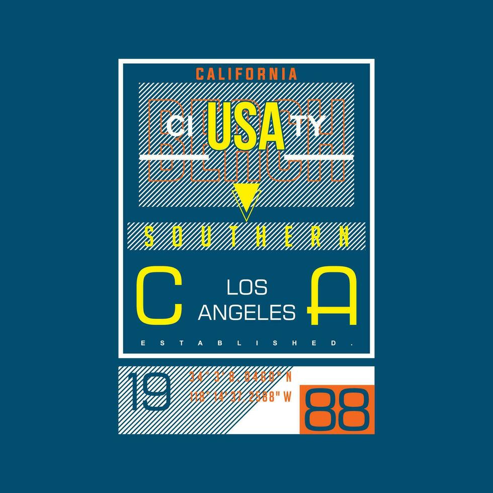 los angeles urbano rua, gráfico projeto, tipografia vetor ilustração, moderno estilo, para impressão t camisa