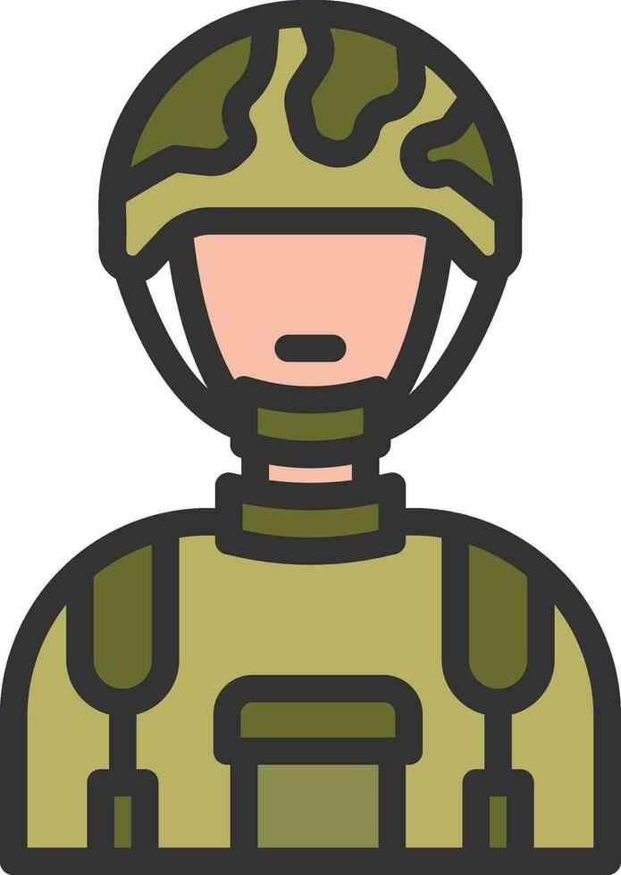 soldado ícone vetor imagem. adequado para Móvel aplicativos, rede apps e impressão meios de comunicação.