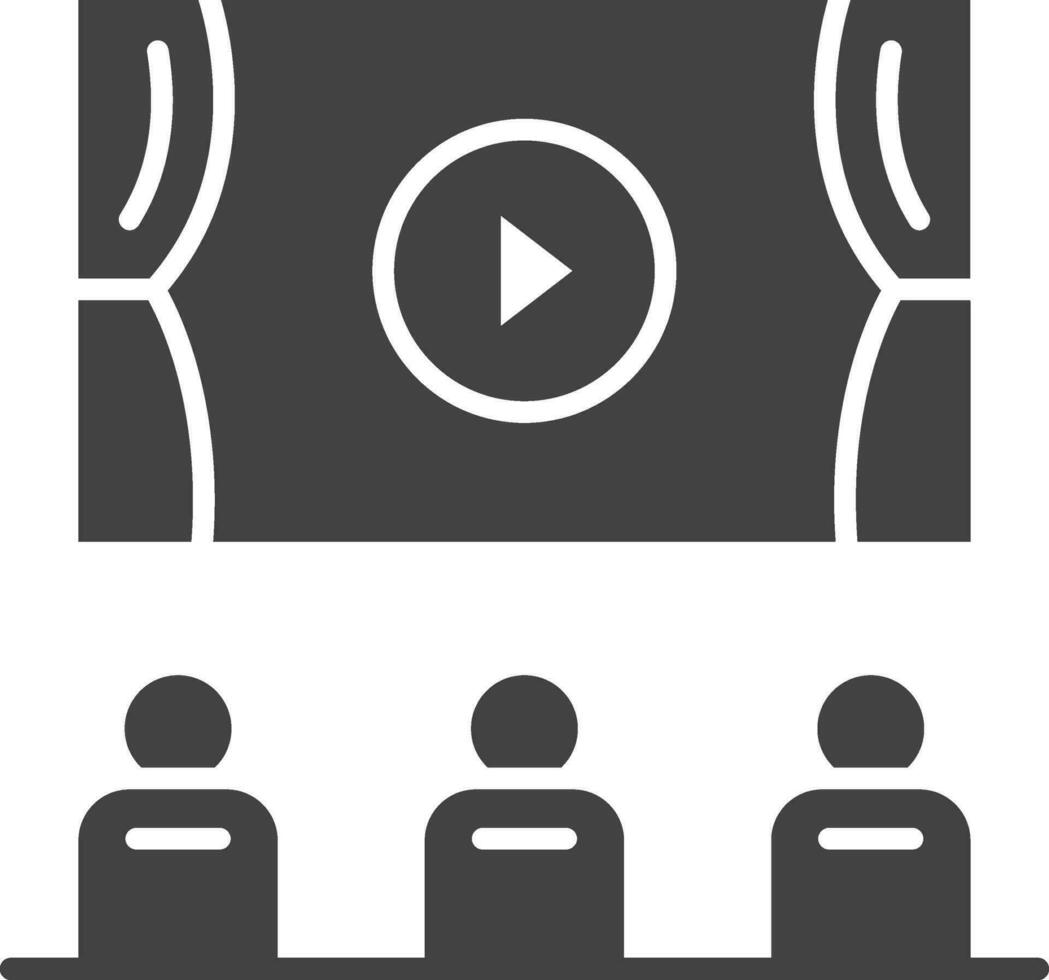 cinema ícone vetor imagem. adequado para Móvel aplicativos, rede apps e impressão meios de comunicação.