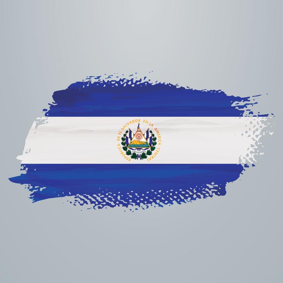 escova de bandeira de el salvador vetor