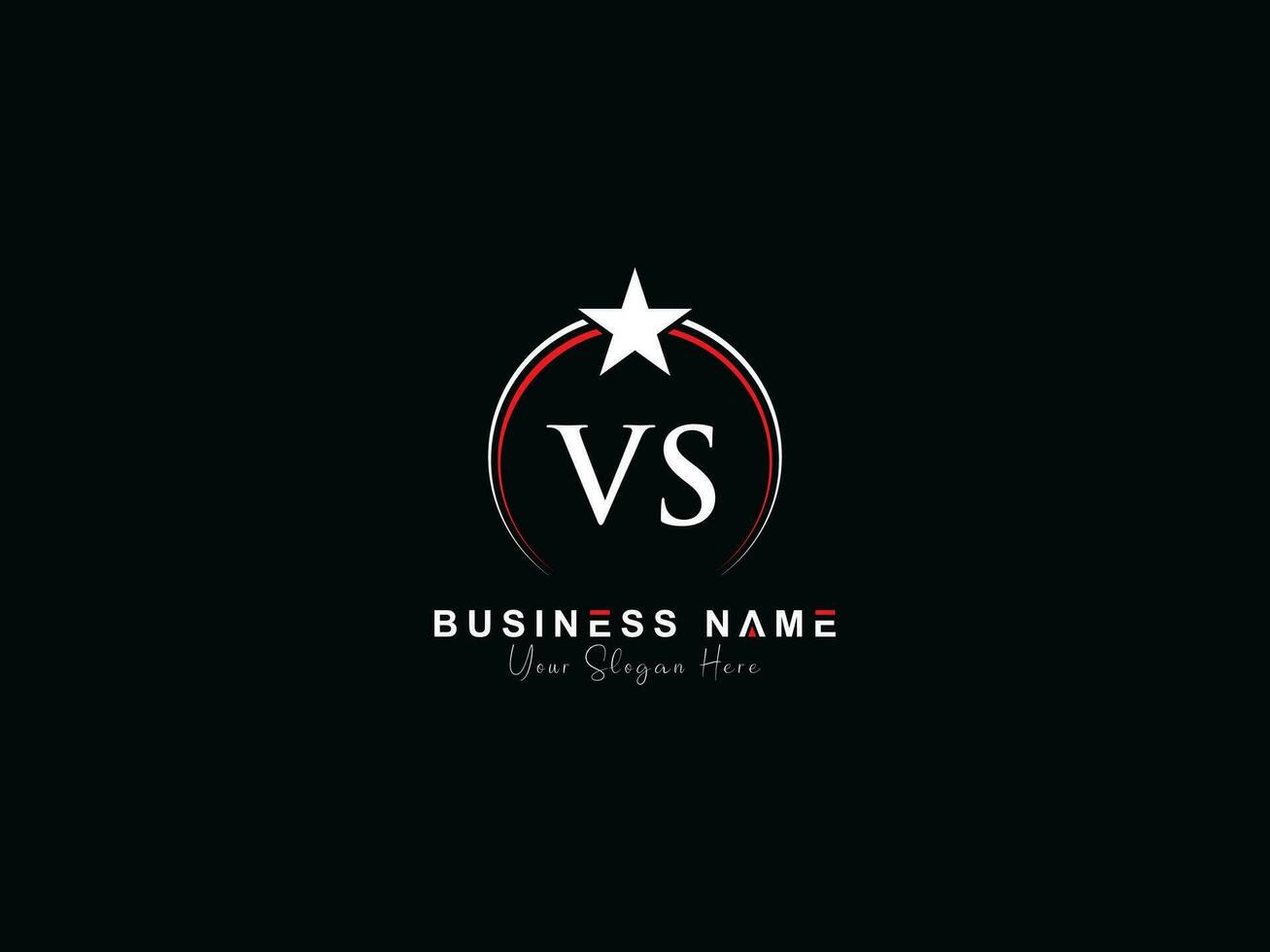 inicial luxo vs círculo logotipo carta, mínimo real Estrela vs logotipo símbolo para o negócio vetor