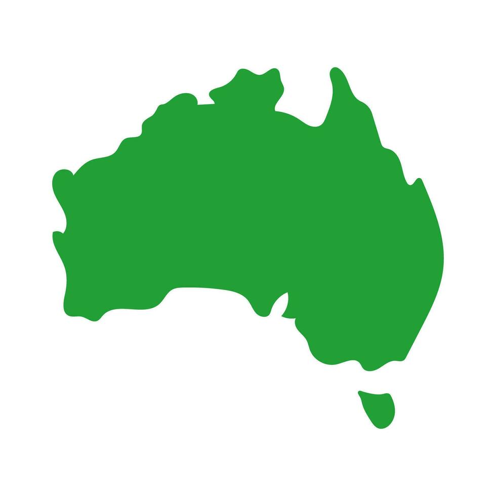 Austrália mapa ícone. Austrália continente. vetor. vetor