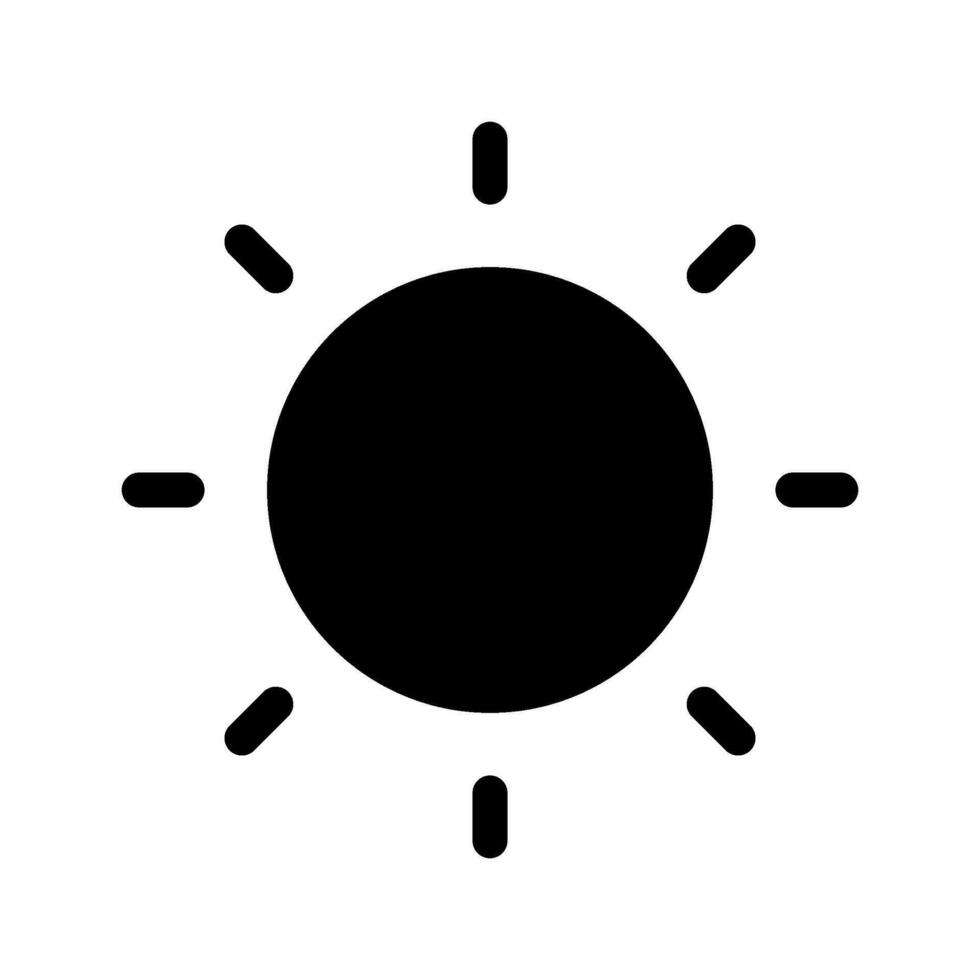 Sol ícone vetor símbolo Projeto ilustração