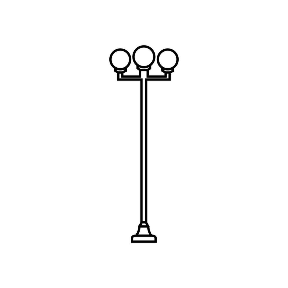 rua luz vetor ícone. rua iluminação ilustração placa. lanterna símbolo. luminária logotipo.